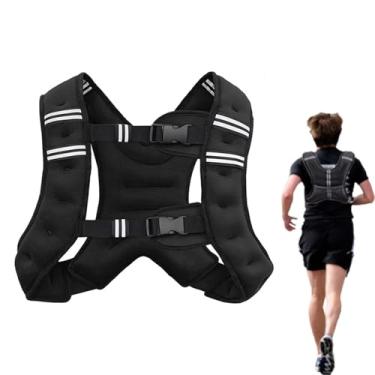 Imagem de Colete com peso para mulheres,bolso prático,colete com faixa refletiva para corrida,treino feminino,treinamento de força,caminhada,corrida leve,cardio,treino com peso