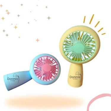 Imagem de Mini Ventilador De Mão Portátil Led Cílios Maquiagem Ubs - DONMIX