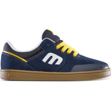 Imagem de Etnies Tênis de skate masculino Marana (bebê/criança pequena), Azul marinho/goma/amarelo, 14