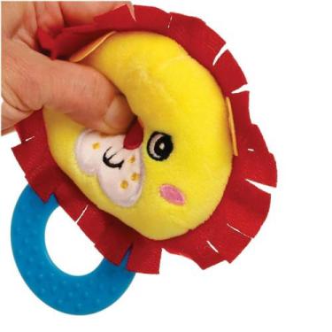 Imagem de Mordedor Chocalho Passear Leão Plush Silicone 0+