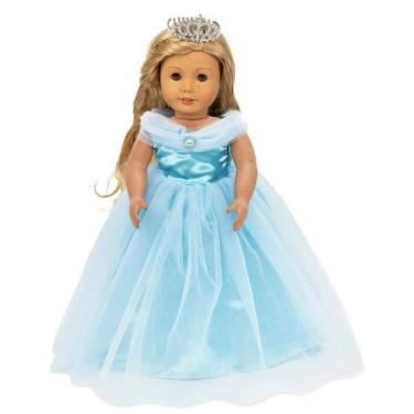 Imagem de Roupas e acessórios para bonecas HWD Princess Costume de 18 polegadas
