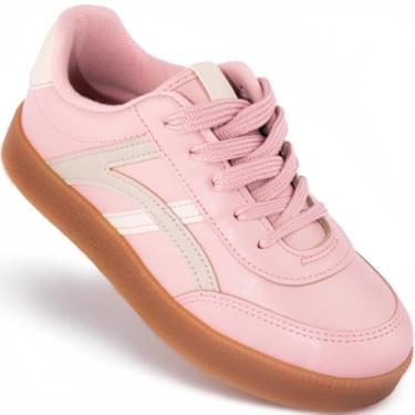 Imagem de Tênis Molekinha Infantil Menina Moda Casual Original 2582, Rosa, 33