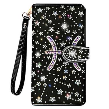 Imagem de LIFUTOPIA Carteiras de estrela de strass brilhantes - Bolsa clutch de pulso brilhante com glitter, Peixes brilhantes