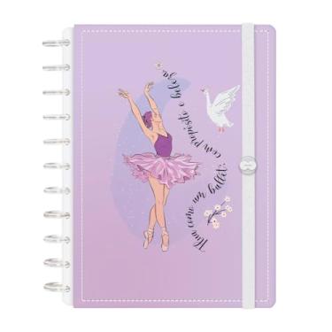 Imagem de Caderno de Disco Inteligente Iscool G+ Voalá Romantic Fluir Lilás