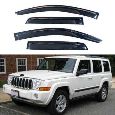 Imagem de Viseira de janela IG compatível com Jeep Commander 2006-2010, defletor de ventilação lateral com proteção contra chuva, 2006 2007 2008 2009 2010