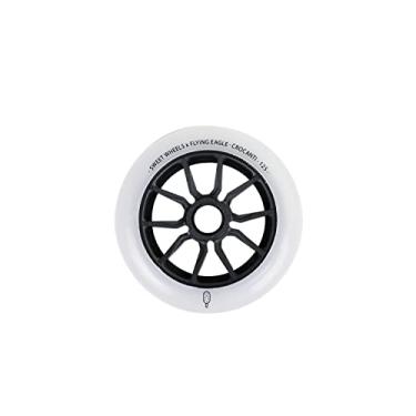 Imagem de Flying Eagle - Rodas Crocanti Speed Skates - 110 mm / 125 mm para patins em linha - Rodas de substituição de skate em linha - Rodas em linha para patins de velocidade adultos - Patins em linha para
