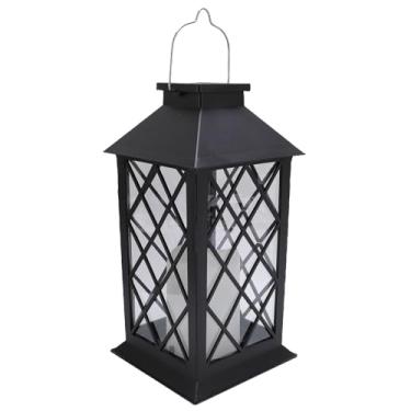 Imagem de Asixxsix Lanternas Solares, Lanternas Penduradas de Jardim Ao Ar Livre Vintage, Luzes de Velas Sem Chamas LEDs Luzes de Missão para Tabela, Pátio, Externo, Decorativa de Partimento