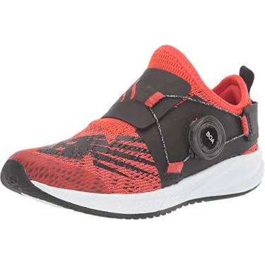Imagem de New Balance FuelCore Reveal Boa V2 Tênis de corrida infantil com fecho alternativo, Neo Flame/Team Red, 10.5 Little Kid