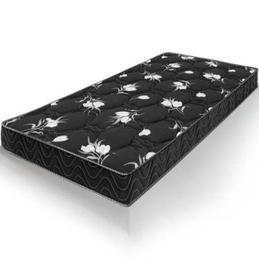 Imagem de Colchão Solteiro Castelar Preto Espuma D33 Bordado 78x188x20cm - Nanna