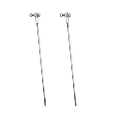 Imagem de 2PCS RC Boat Pushrod Set M3 Tie Rod End Ball Head Joint Servo Linkage with Pushrod Pull Rod for RC Airplane Plane Boat Ship DIY Model Toy Parts (Silver Rod End M3x150mm Pushrod)