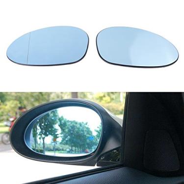 Imagem de MASION Vidro retrovisor de carro para BMW E82 E88 E46 E85 E91 - Melhor segurança de condução, grande angular de alta definição vidro aquecido para carro do lado direito + lado esquerdo