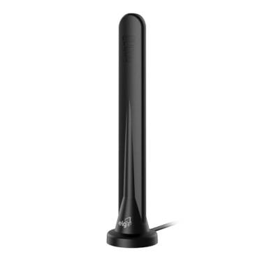 Imagem de Antena Digital Interna, 4K, HDTV, HDR, UHF, VHF, Cabo Coaxial 2,5m, Sinal Aberto e Estável, Clarity HDTV2000i, Preto, ELG