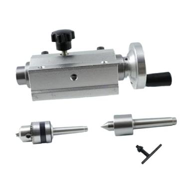 Imagem de IEUDNS Broca de contraponto, ferramenta para marcenaria, mandril multifuncional para serviços pesados ​​B12 Live Center