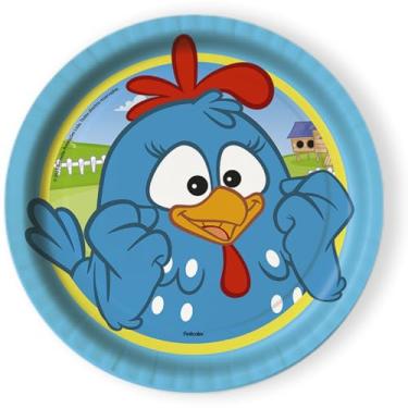 Imagem de Prato Galinha Pintadinha - Embalagem com 8 unidades.