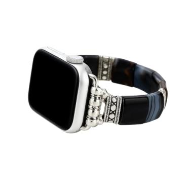 Imagem de Cape Diablo Pulseira feminina compatível com Apple Watch Series 10, 9, 8, 7, 6, 5, 4, 3, 2 e 1 SE, 46 mm, 45 mm, 44 mm, 41 mm, 40 mm, 38 mm, SE, 46 mm, 45 mm, 44 mm, 41 mm, 40 mm, 38 mm (Bohemian