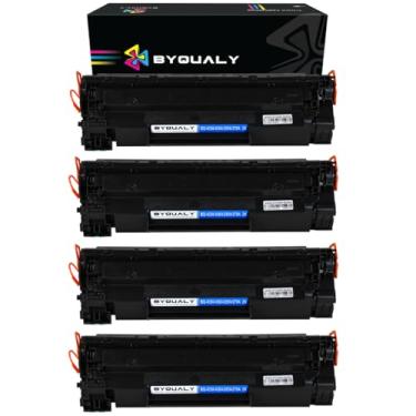 Imagem de Kit 4x Toner Compatível Hp Cb435a Cb436a Ce278a Ce285a 85a, p1102, p1102w, m1210, m1212, m1130, m1132, m1217, m1217fw, p1006, p1005, p1505, m1120, m1522, p1505n, m1522n, m1522nf, p1566, novo