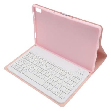 Imagem de Generic Caixa de Teclado do Tablet, Recortes Precisos Tablet Protetive Tampa de Couro PU Impermeável (Rosa)