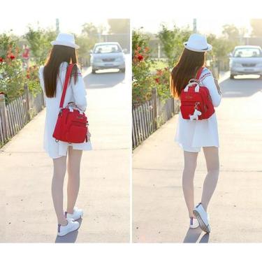 Imagem de Mochila Crossbody Mini Multifuncional Vermelha - Lightbek Official Sto