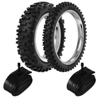Imagem de Kit Pneu Cross Off Road 90/90-21 + 140/80-18 He40 Rinaldi + Camaras