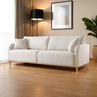 Imagem de Sofá Fixo 3 Lugares Luxo 200cm Camila - Castellar Móbile