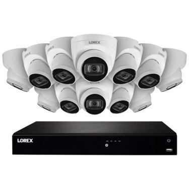 Imagem de Sistema de Câmera de Segurança Fusion NVR 4L 8 MP com 12 Câmeras e 16 Canais