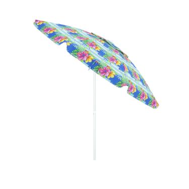 Imagem de Guarda-Sol Articulado 2,40m em Poliéster e Alumínio Floral Bel
