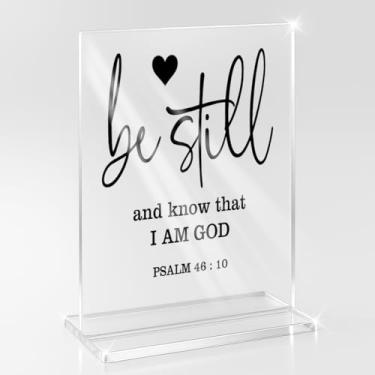 Imagem de Presentes Cristãos Religiosos Inspiradores para Mulheres Homens Verso da Bíblia Home Office Prateleira Decoração de Mesa Sinal Positivo Presentes para Mulheres Homens Amigos Colegas de Trabalho Eu sou