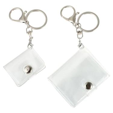 Imagem de Mobestech 2 Peças Pequeno Álbum de Fotos Mini Armazenamento de Fotos Com Chaveiro Aniversário Casamento Chaveiros