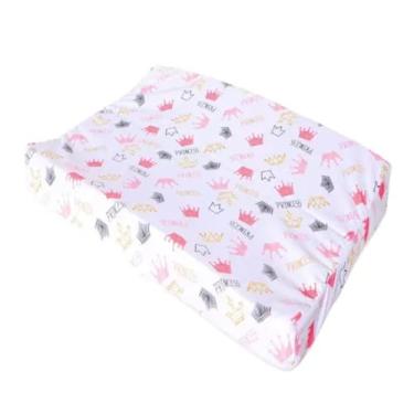 Imagem de Trocador De Fraldas Anatômico Impermeável Menina Menino Para Cômoda e Berço (Princess Rosa)