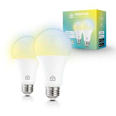 Imagem de Kit Smart Lâmpada Wi-Fi Positivo Casa Inteligente, Iluminação Branca (Quente e Fria) e RGB (Até 16 Milhões de Cores), 9W, 806 Lúmens, LED, Bivolt, Compatível com Alexa e Google Assistente