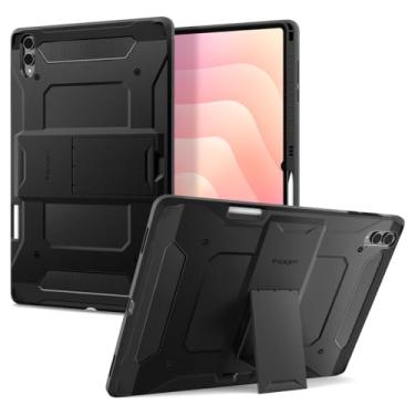 Imagem de Spigen Capa para Galaxy Tab S11 Ultra (2025), capa rígida protetora Tough Armor Pro com suporte e suporte para S Pen, 37 cm, preta
