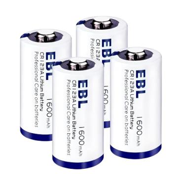 Imagem de MPOWER - Bateria CR123A de Lítio 3V 1600mAh, Kit com 4 Unidades Não Recarregáveis de Alta Performance e Longa Duração para Câmeras de Segurança, Sensores, Lanternas e Dispositivos Eletrônicos