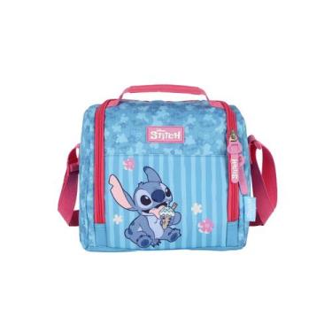 Imagem de Lancheira Stitch e Angel Térmica Meninas Disney Kids Escolar, Pink