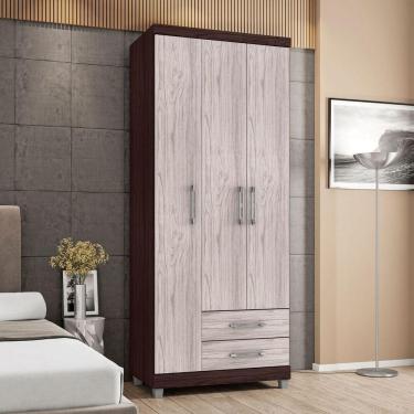 Imagem de Guarda Roupa 3 Pts-gatmagazine - Castanho Avelã