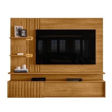 Imagem de Painel Bancada Suspensa Para Tv 60 Polegadas Atena - 7 Decor Cumaru