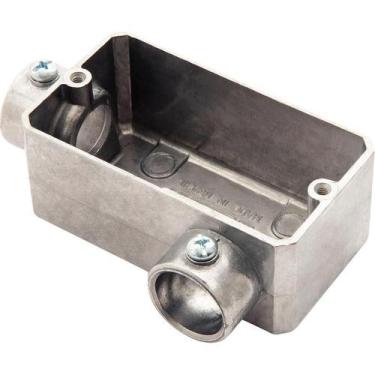 Imagem de Condulete Fixo Tramontina 3/4" Tipo LL sem Tampa e sem Rosca