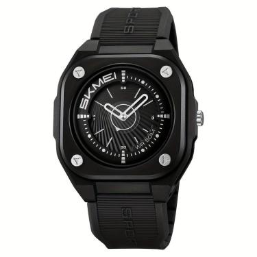 Imagem de Relógio Masculino Fashion SKMEI, Impermeável 50m, Pulseira de Silicone