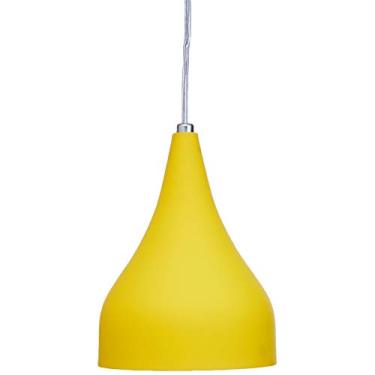 Imagem de Pendente Funil Pequeno Redondo 1 Lâmpada Pantoja & Carmona, 60w 220v Amarelo
