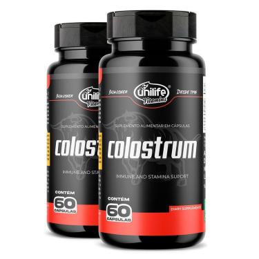 Imagem de Kit 2 Colostrum Colostro Bovino Unilife 60 Cápsulas