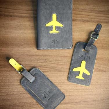 Imagem de Kit Viagem - 2 Tag de Mala + 1 Porta Passaporte - Maktub-Unissex