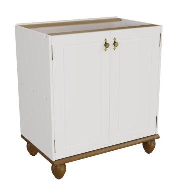 Imagem de Balcão Retrô 2p Off White-nogueira Cozinha