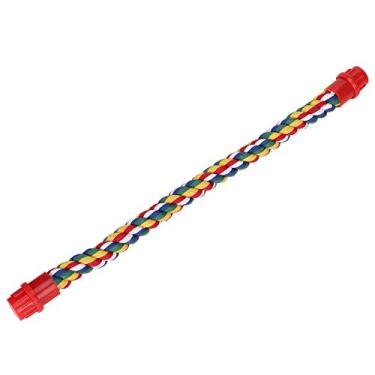 Imagem de Corda de Algodão Suspensa Colorida para Pássaros, Brinquedo Confortável para Escalada de Papagaio para Pássaros (S)