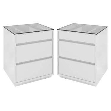 Imagem de Jogo De Mesas De Cabeceira Serra Branco