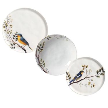 Imagem de Jogo De Pratos 18 Peças Bio Birdy Porto Brasil