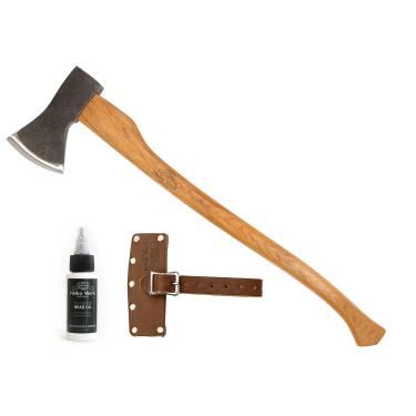 Imagem de 1844 Helko Werk Alemanha Bavarian Woodworker Axe – machado pesado e machado florestal e machado de corte – Alça de machado de 78,7 cm – Feito na Alemanha 13566