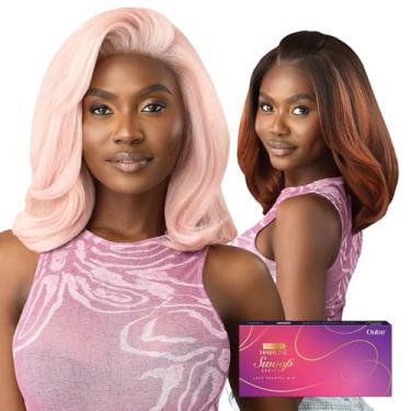 Imagem de Outre Lace Front Wig - Perfect Hair Line 13X4 - Swoop Series - Swoop 14 (CHOCOLATE SWIRL)