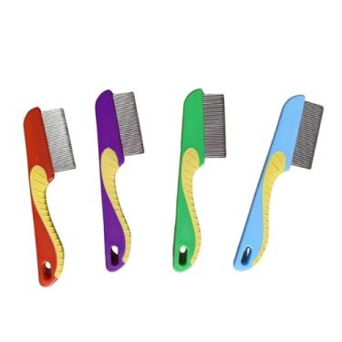 Imagem de Pente Fino Anti Pulgas Tira Pulgas Carrapatos Remove Remelas Pelos Mortos Cachorro Gato Pet(1,Aleatório (Curto))