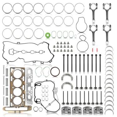 Imagem de MOTOALL Kit de biela e pistões de reconstrução do motor 21018819, 21018825, 12591093 Apto para Buick Chevrolet GMC2.4L