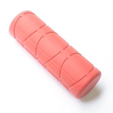 Imagem de WADO Mini rolo redondo de espuma para exercício e recuperação 30,5 cm x 10,16 cm - Rolo angular de padrão ergonômico, alongamento do corpo, PU sólido, 3 opções de densidade diferentes (firme (rosa