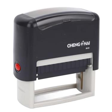 Imagem de lyrlody Carimbo Automático, Carimbo Recarregável Com Frases Personalizáveis ​​para Gerenciamento de Documentos Domésticos, Escola e Escritório, Aproximadamente 58x22mm